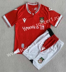 2023-2024 Wrexham FC Home Red Soccer Uniform-AY