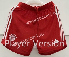 Player Version 2023-2024 Bayern München Red Thailand Soccer Shorts-6886