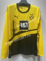 2023-2024 Borussia Dortmund Home Yellow LS Thailand Soccer Jersey AAA-422