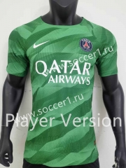 Player Version 2023-2024 Paris SG Goalkeeper Green Thailand Jersey-4506