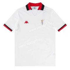 Retro Version 89-90 Champions League Final AC White Thailand Soccer Jersey AAA-7505