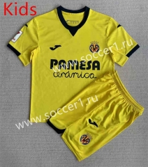 2023-2024 Villarreal CF Home Yellow Kid/Youth Soccer Uniform-AY