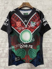 2023-2024 Native Version New Zealand Warriors Black Thailand Rugby Jersey