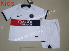 2023-2024 Paris SG Away White Kid/Youth Soccer Uniform-507