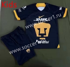 2023-2024 Pumas UNAM Pumas UNAM Home Royal Blue Kids/Youth Soccer Uniform-912