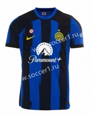 2023-2024 Inter Milan Home Blue&Black Thailand Soccer Jersey AAA