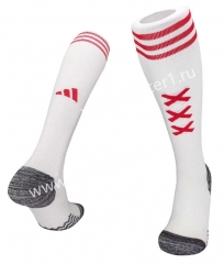 2023-2024 Ajax Home White Kids/Youth Soccer Socks