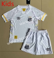 2023-2024 Santos Laguna Home White Kid/Youth Soccer Uniform-5925