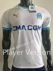 Player Version 2023-2024 Olympique de Marseille Home White Thailand Soccer Jersey AAA-518