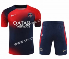 2023-2024 Paris Red&Blue Thailand Soccer Uniform-418