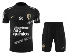 2023-2024 Corinthians Black Thailand Soccer Uniform AAA-4627