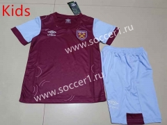 2022-2023 West Ham United Home Red Kid/Youth Soccer Uniform-507