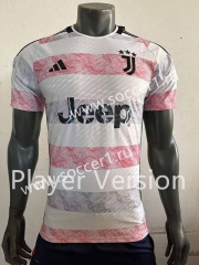 Player Version 2023-2024 Juventus Away White Thailand Soccer Jersey AAA-518