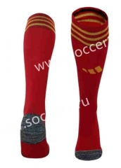 2023-2024 Roma Home Red Kids/Youth Soccer Socks