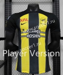 Player Version 2023-2024 Al Ittihad Saudi Arabia Home Yellow&Black Thailand Soccer Jersey AAA-888