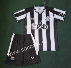 2023-2024 Newcastle United Home Black&White Soccer Uniform-34545