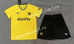 2023-2024 Wolverhampton Wanderers Home Yellow Soccer Uniform-8975