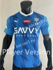 Player Version 2023-2024 Al Hilal SFC Home Blue Thailand Soccer Jersey AAA-SJ
