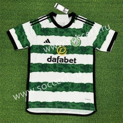 (S-4XL) 2023-2024 Celtic Home White&Green Thailand Soccer Jersey AAA-403