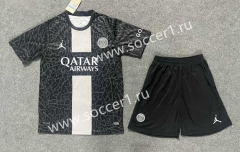 2023-2024 Paris SG 2nd Away Black Soccer Uniform-6748