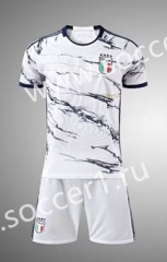 (Without Brand Logo) 2023-2024 Italy Away White Soccer Uniform-1506