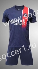 (Without Brand Logo) 2023-2024 Paris SG Home Royal Blue Soccer Uniform-1506