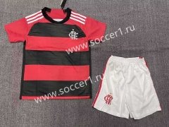 (Without Brand Logo) 2023-2024 Flamengo Home Red&Black Soccer Uniform-1506