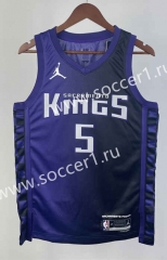 2024 Sacramento Kings Purple #5 NBA Jersey-311