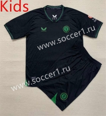 2023-2024 Aston Villa Goalkeeper Black Kids/Youth Soccer Uniform-AY