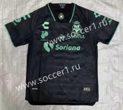 (S-3XL) 2023-2024 Santos FC Away Black Thailand Soccer Jersey AAA-912