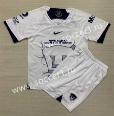 2023-2024 Pumas UNAM Home White Soccer Uniform-AY