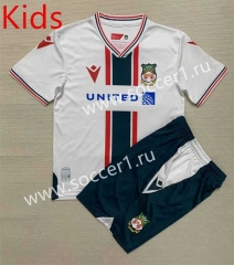 2023-2024 Wrexham FC Away White Kid/Youth Soccer Uniform-AY