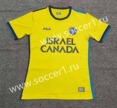 2023-2024 Maccabi Tel Aviv F.C Home Yellow Thailand Soccer Jersey AAA-709