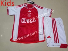 2023-2024 Ajax Home Red Kids/Youth Soccer Uniform-507