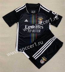 2023-2024 Benfica Away Black Soccer Uniform-AY