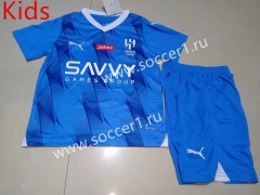 2023-2024 Al Hilal SFC Blue Kids/Youth Soccer Unifrom-507