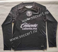 （X-3XL）2023-2024 Club America Goalkeeper Black LS Thailand Soccer Jersey AAA-912