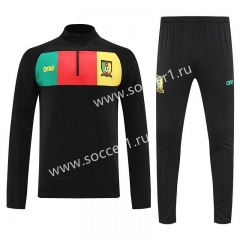2023-2024 Cameroon Black Thailand Soccer Tracksuit-4627