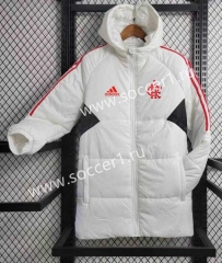 2023-2024 Flamengo White Cotton Coats With Hat-GDP