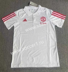 2023-2024 Manchester United White Thailand Polo Shirt-709