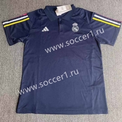 2023-2024 Real Madrid Royal Blue Thailand Polo Shirt-709