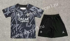 2023-2024 Paris SG Black&Gray Soccer Uniform-9070