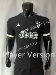 Player Version 2023-2024 Juventus 2nd Away Black Thailand Soccer Jersey AAA-4691