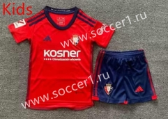 2023-2024 CA Osasuna Home Red Kids/Youth Soccer Uniform-7809