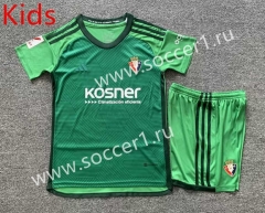 2023-2024 CA Osasuna 2nd Away Green Kids/Youth Soccer Uniform-7809