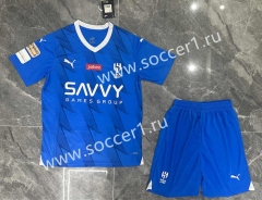 2023-2024 Al Hilal SFC Home Blue Soccer Uniform-GB