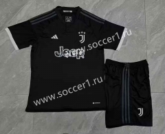 2023-2024 Juventus Black Soccer Uniform-9070