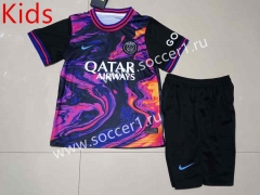 2023-2024 Special Version Paris SG Muiticolor Kid/Youth Soccer Uniform-507