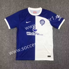 (With Chest Ad) 2023-2024 Atletico Madrid Away Blue&White Thailand Soccer Jersey AAA-417