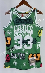 85-86 Boston Celtics Mitchell&Ness Heat-pressed Camouflage Color #33 NBA Jersey-311